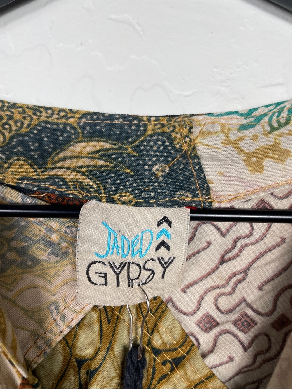 Gypsy Patchwork Print Tunic Top - Multi - Picture 4 of 7